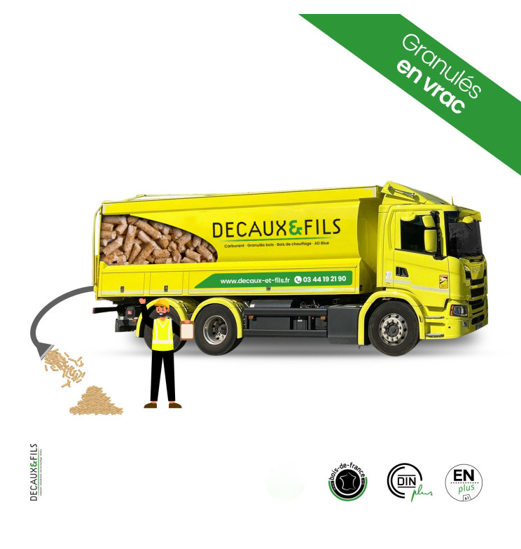 Granulés en VRAC 70% feuillus 30% résineux